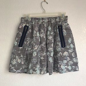 Silk striped skirt from Nordstrom